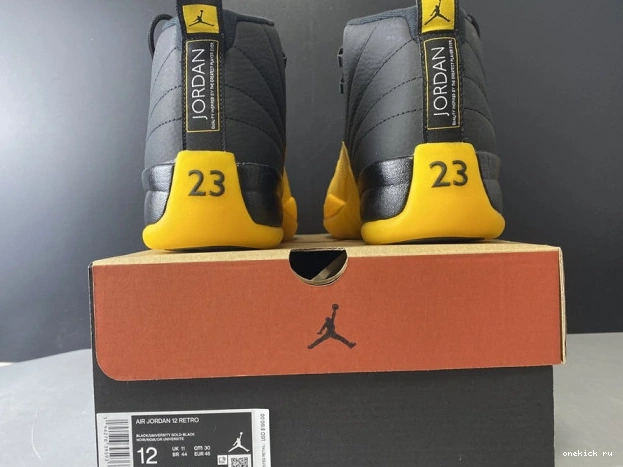 Chep Onekick Air Gold Retro University Black 130690-070 12 Jordan 0602